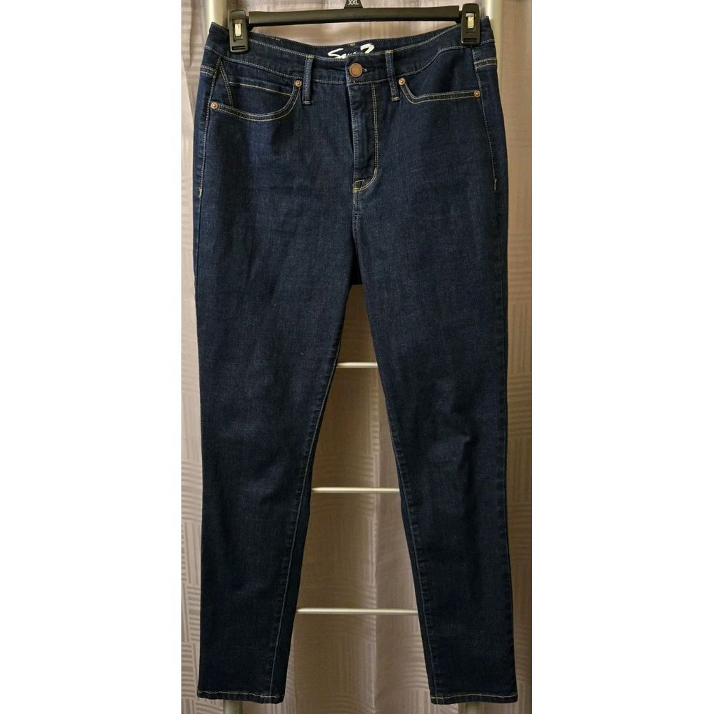 7 Seven For All Mankind Women Skinny Jeans Size 10 Dark‎ Wash